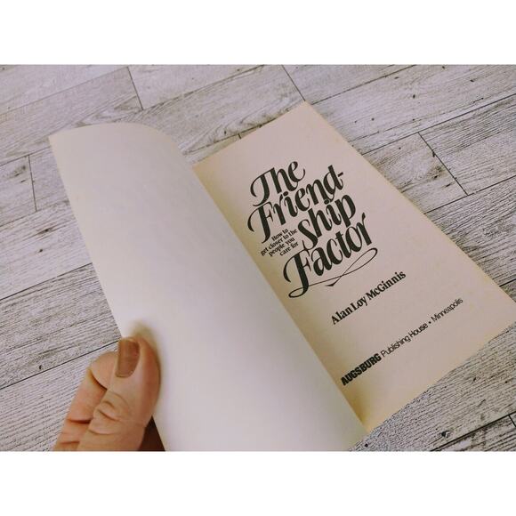 The Friendship Factor - How to get closer - Alan Loy McGinnis PB 1st Ed Vtg 1979 - Picture 8 of 11